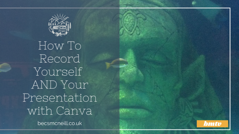 How To Record Yourself AND Your Presentation with Canva