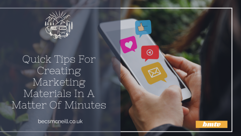 Quick Tips For Creating Marketing Materials In A Matter Of Minutes