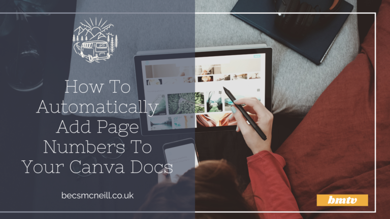 How To Automatically Add Page Numbers To Your Canva Doc